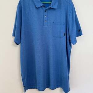 OGIO Men's Electric‎ Blue Herringbone Express Golf Polo